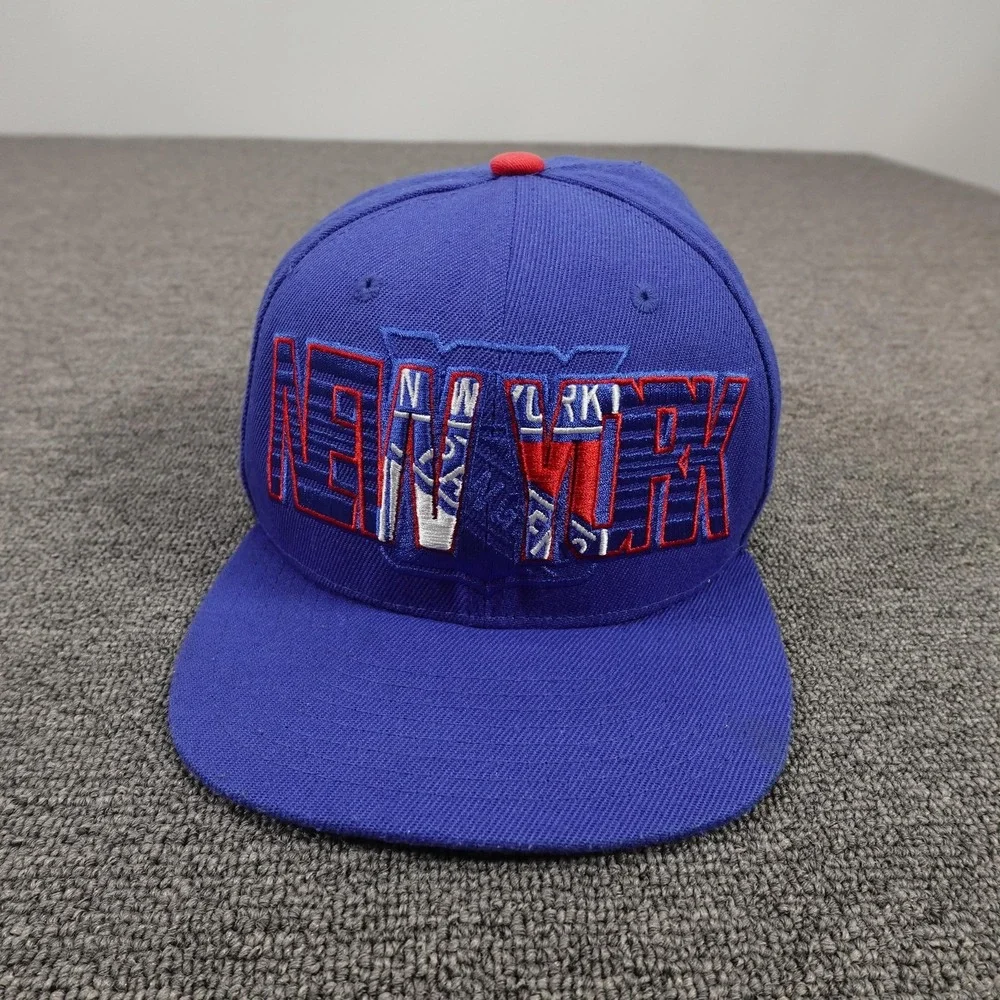 New York Rangers Hat Cap Snap Back Boys One Size Blue Red NHL Hockey Youth